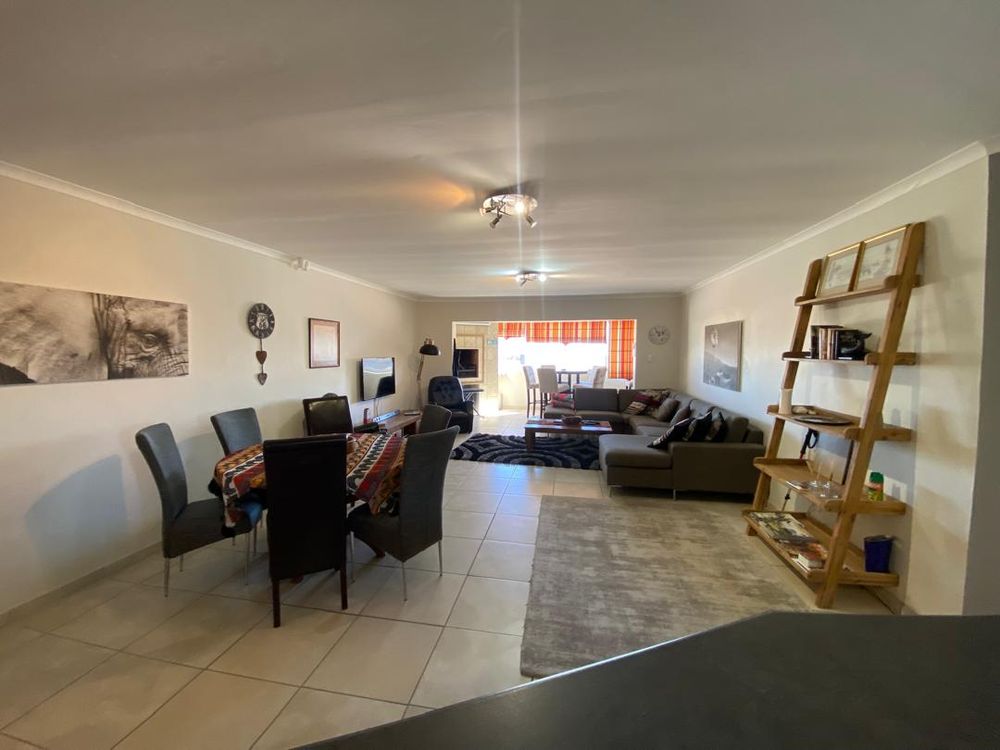 Open-plan lounge and dining area