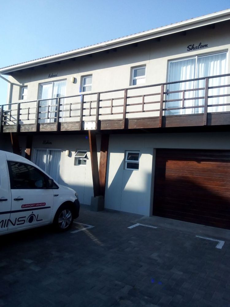 front of the cottages 