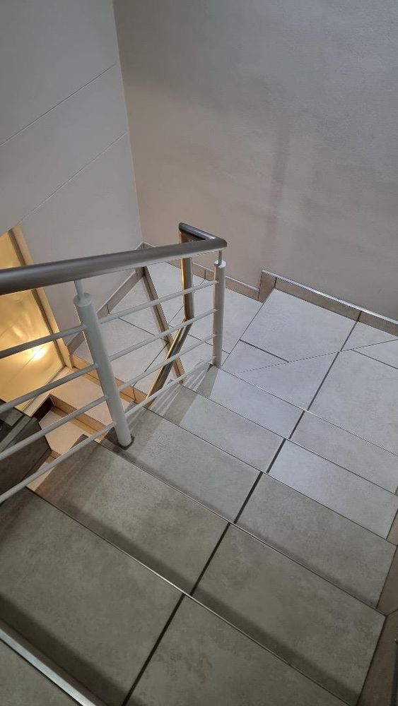 Stairways leading to the first floor