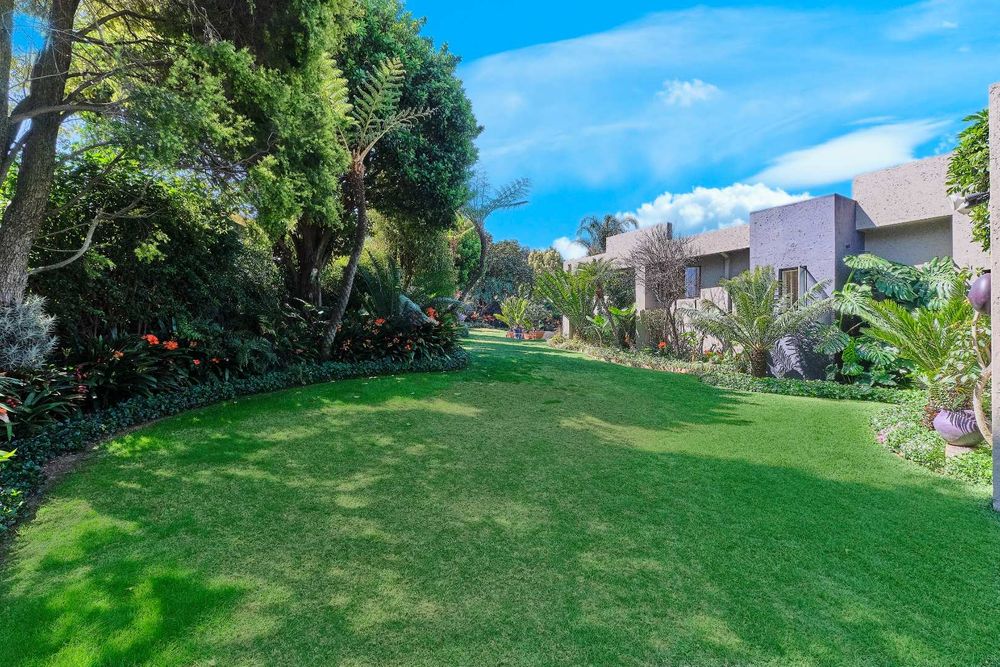 Garden on the side of the house