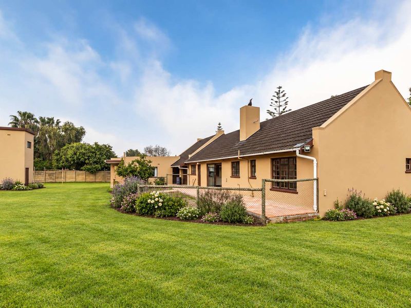 Rear view of the property featuring a well-maintained lawn, paved patio area, and a detached structure with a water tank.