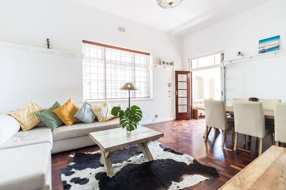 Living room open onto private balcony
