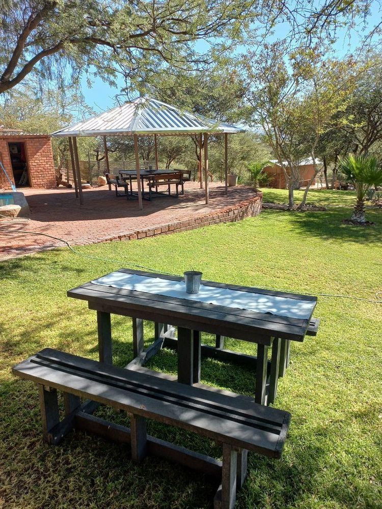 Outdoor table with chairs
