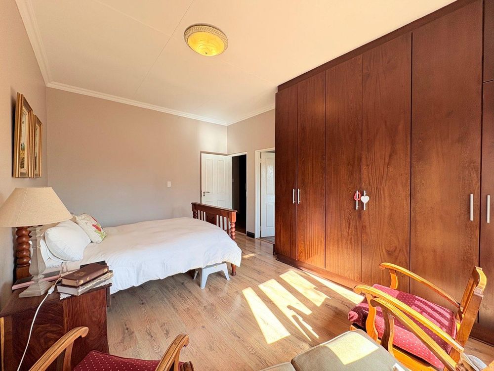 Sun drenched main bedroom.
