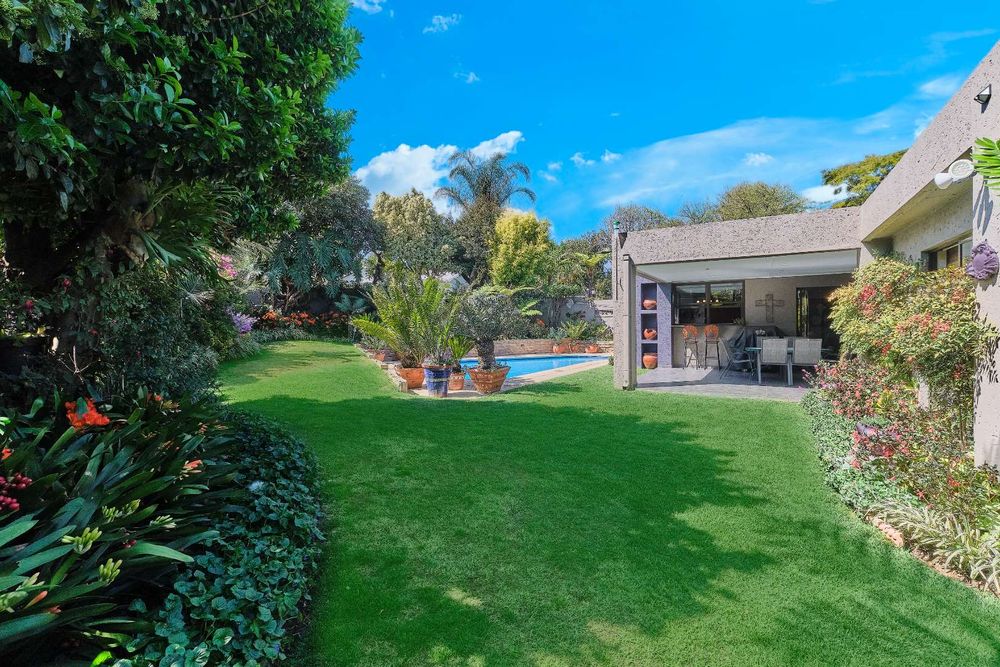 Patio overlooking the pool