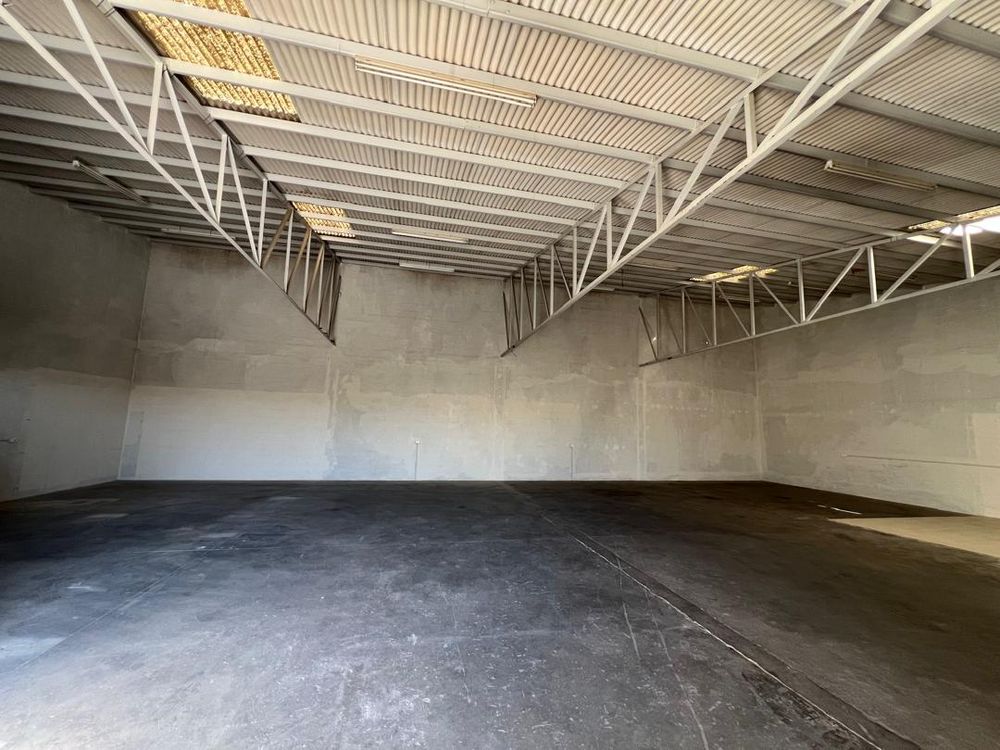 View of warehouse from the double door entrance