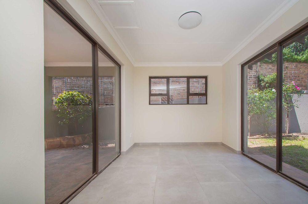 Entertainment area off kitchen