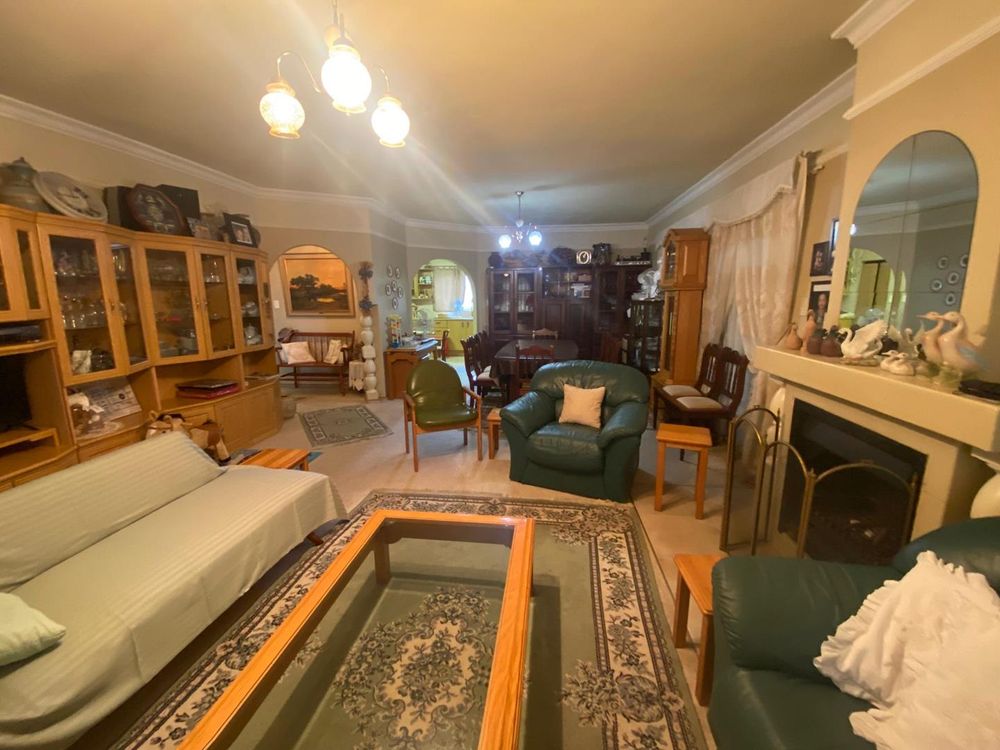 family room and dining area