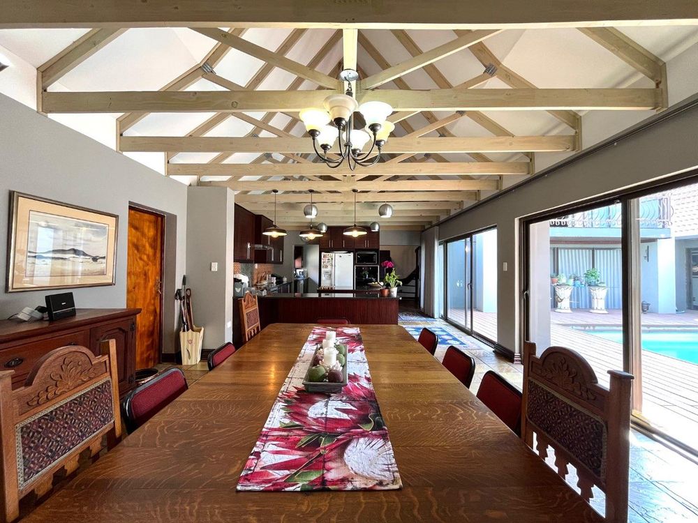 Open plan dining area.