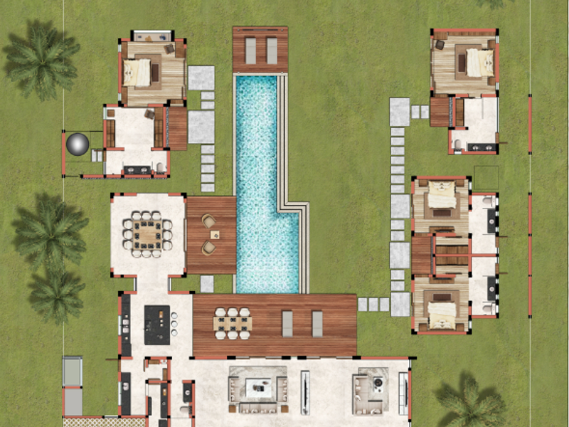 Exceptional villa in Balaclava – 4 independent suites arranged around a central swimming pool - Photo 10