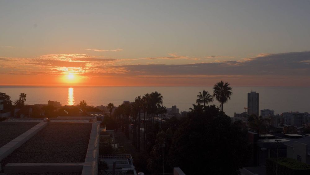 Sun set from the property