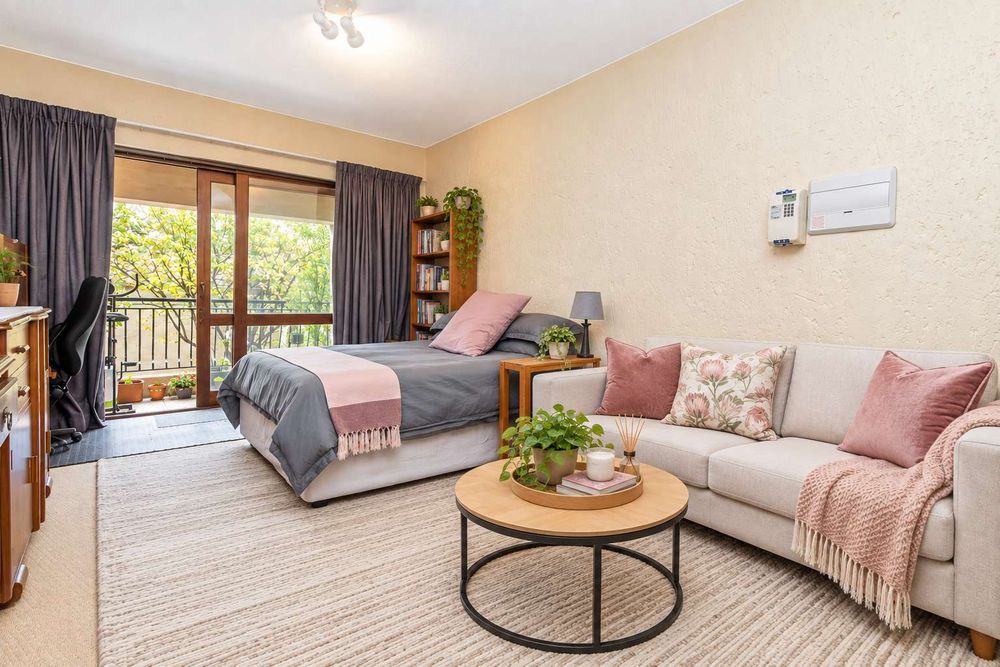 What your lounge area could look like with your own couch and carpet
