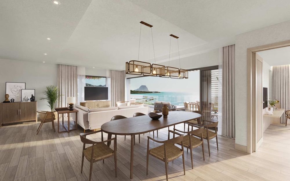 Kitchen, lounge and dining room