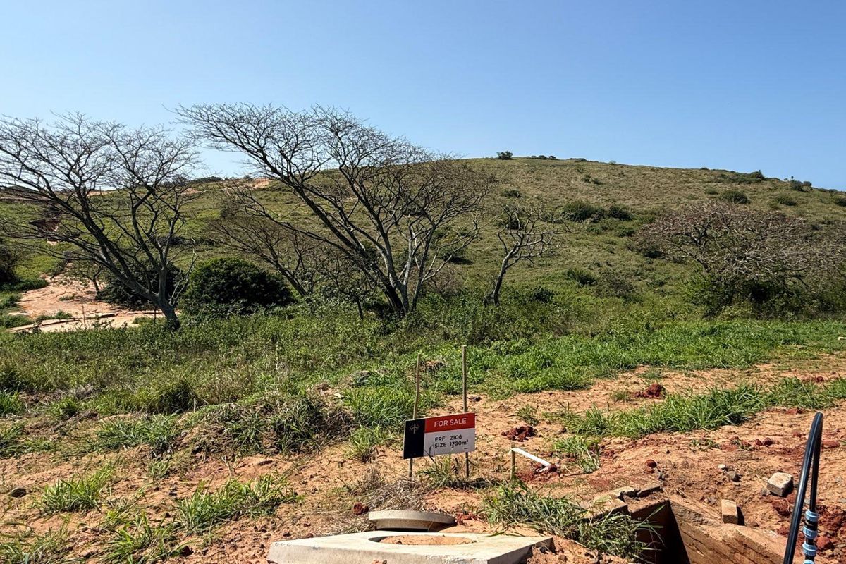 A vacant residential plot featuring natural landscape, native trees, and a clear view of the surrounding hillside.