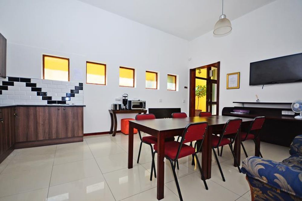 Communal kitchen and dining area