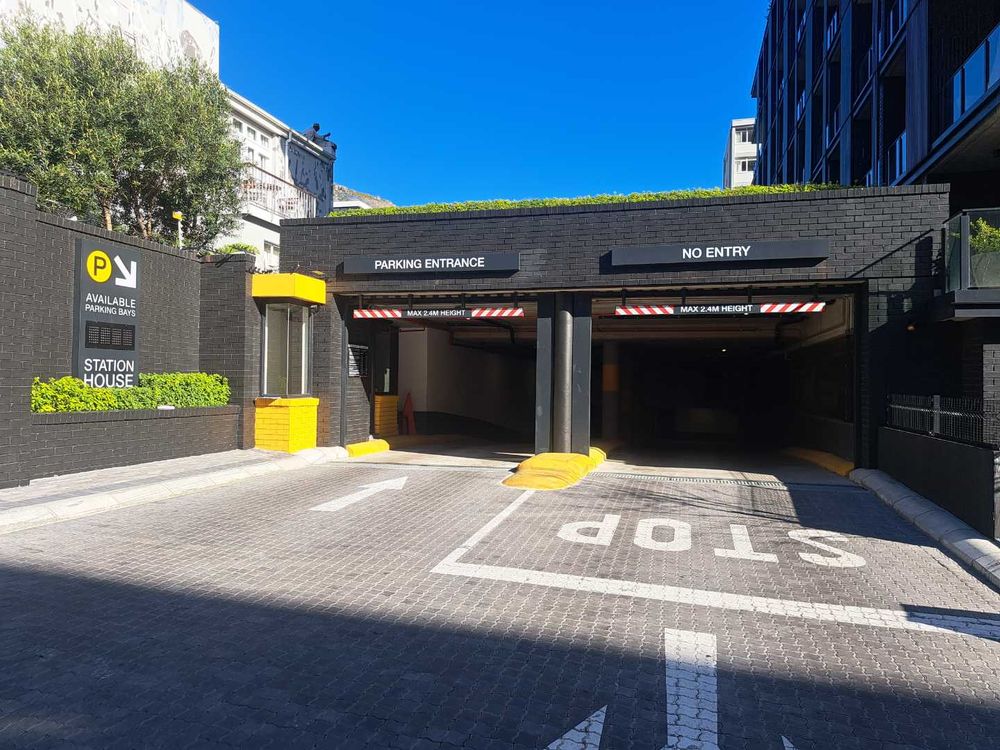 Entrance to undercover parking