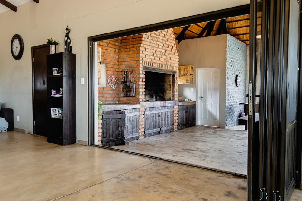 View of the entertainment area with build-in BBQ