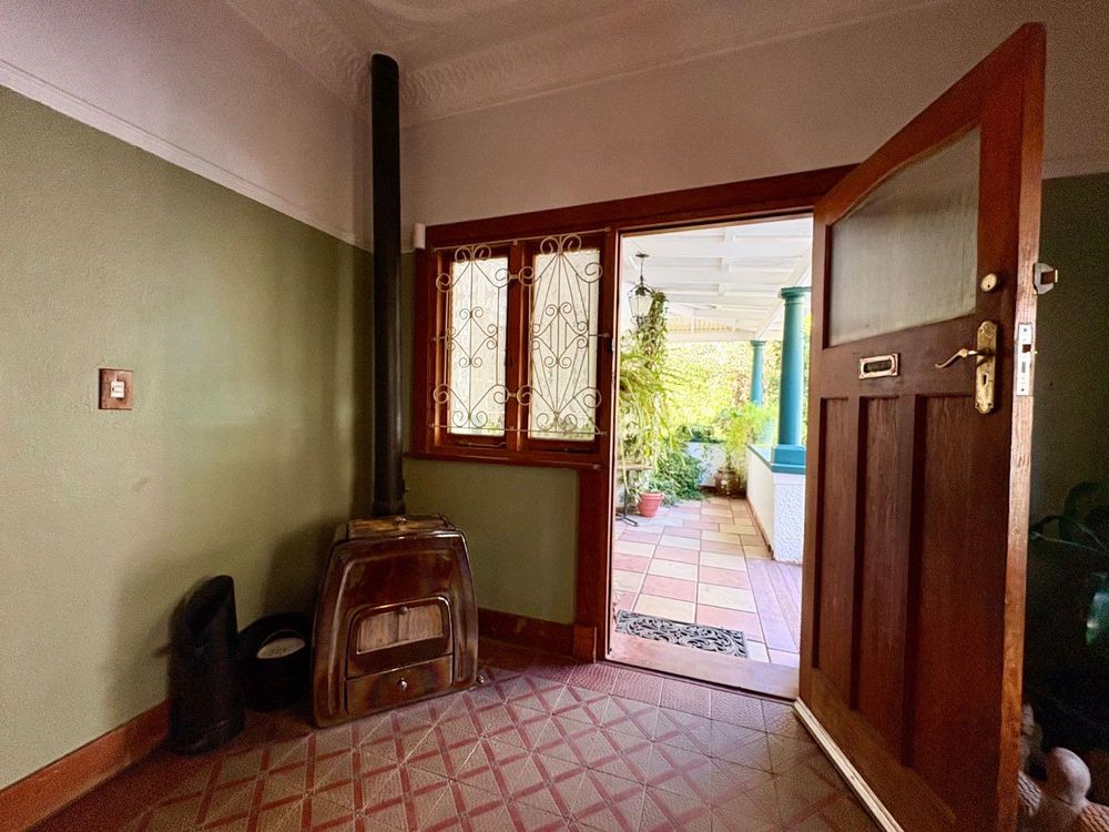 Anthracite Stove in entrance hall.