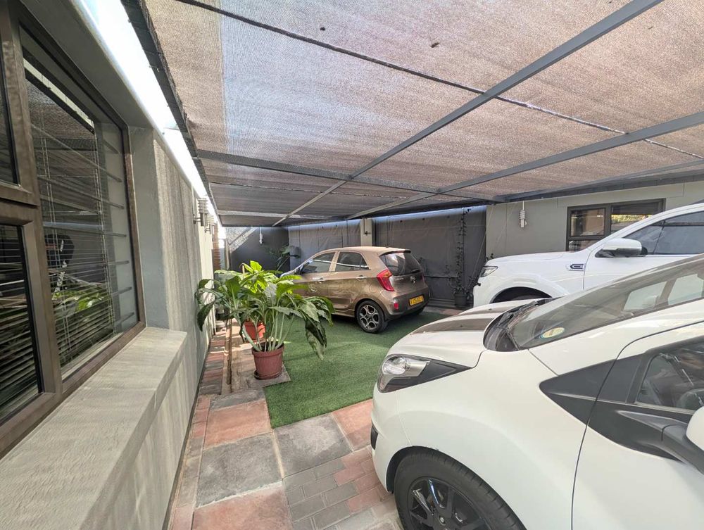 Shaded carport area 