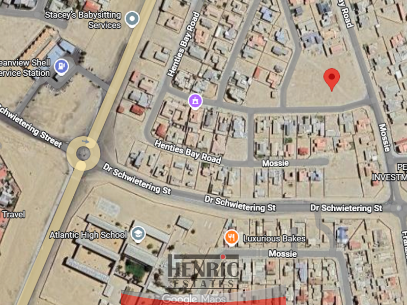 An aerial map view showing the location of the property within the surrounding neighborhood and street network.