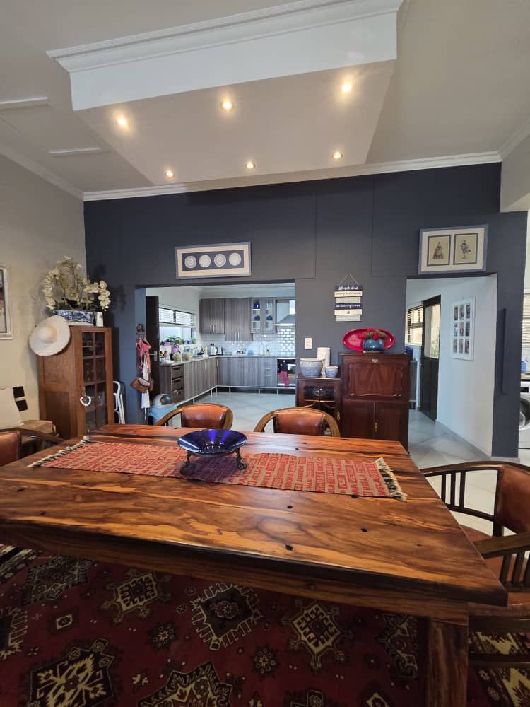 View of dining area as well as kitchen