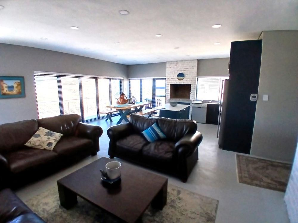 Same Living Area & Kitchen. Stack doors on our left. Permanent Sea View from here. Uninterrupted Sea View from this Area & spacious front Stoep.