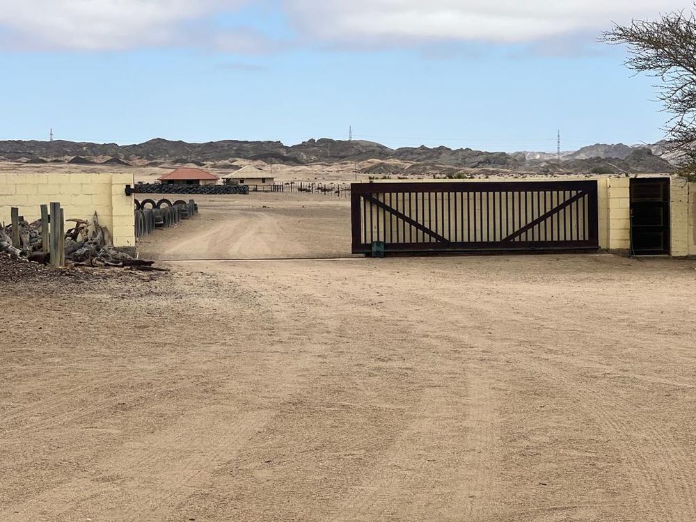 Entrance gate of the plot