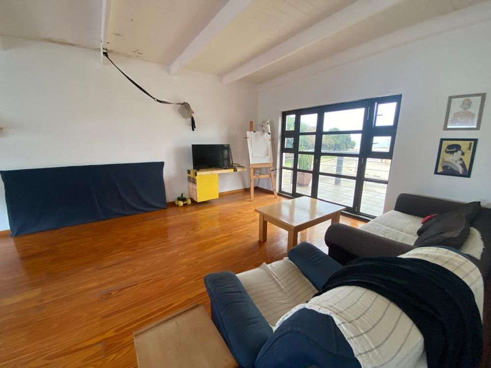 Flat one with a lounge, balcony, kitchen, bedroom and bathroom