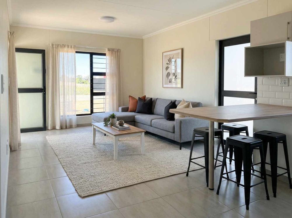 Modern, open-plan living.