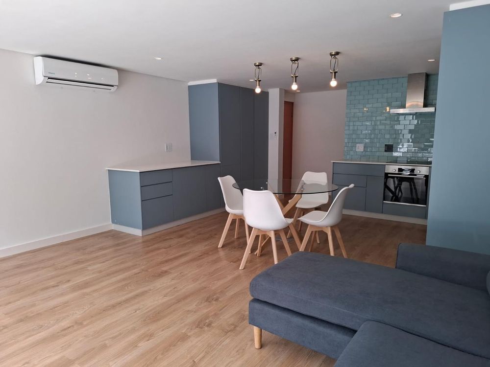 Open plan lounge and kitchen