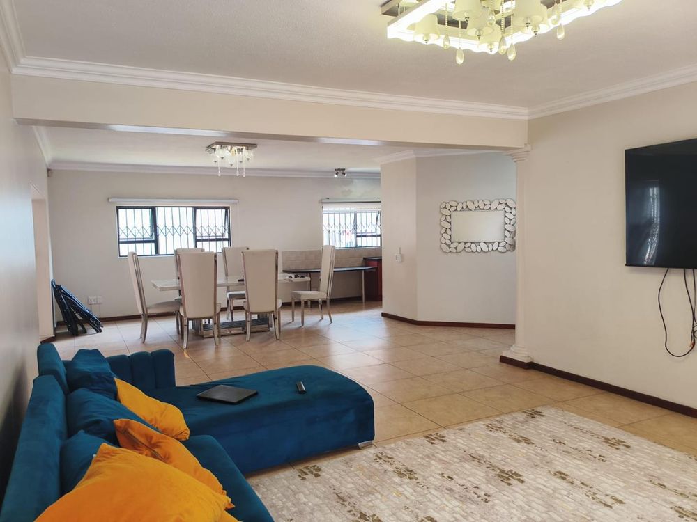 open spacious dining area and lounge area
