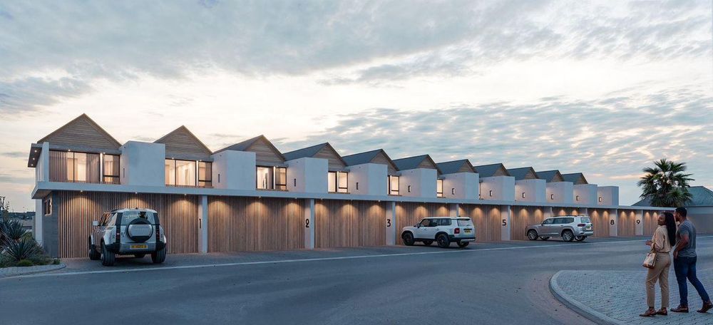 Front exterior of development