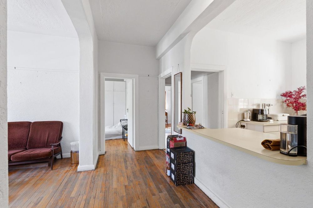 Open plan living room and dining 