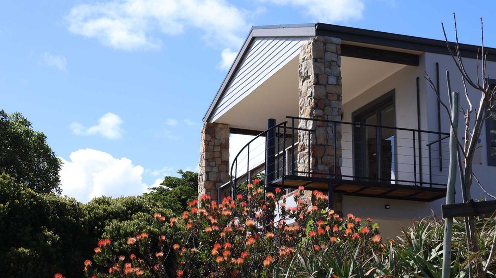 Undercover patio with braai