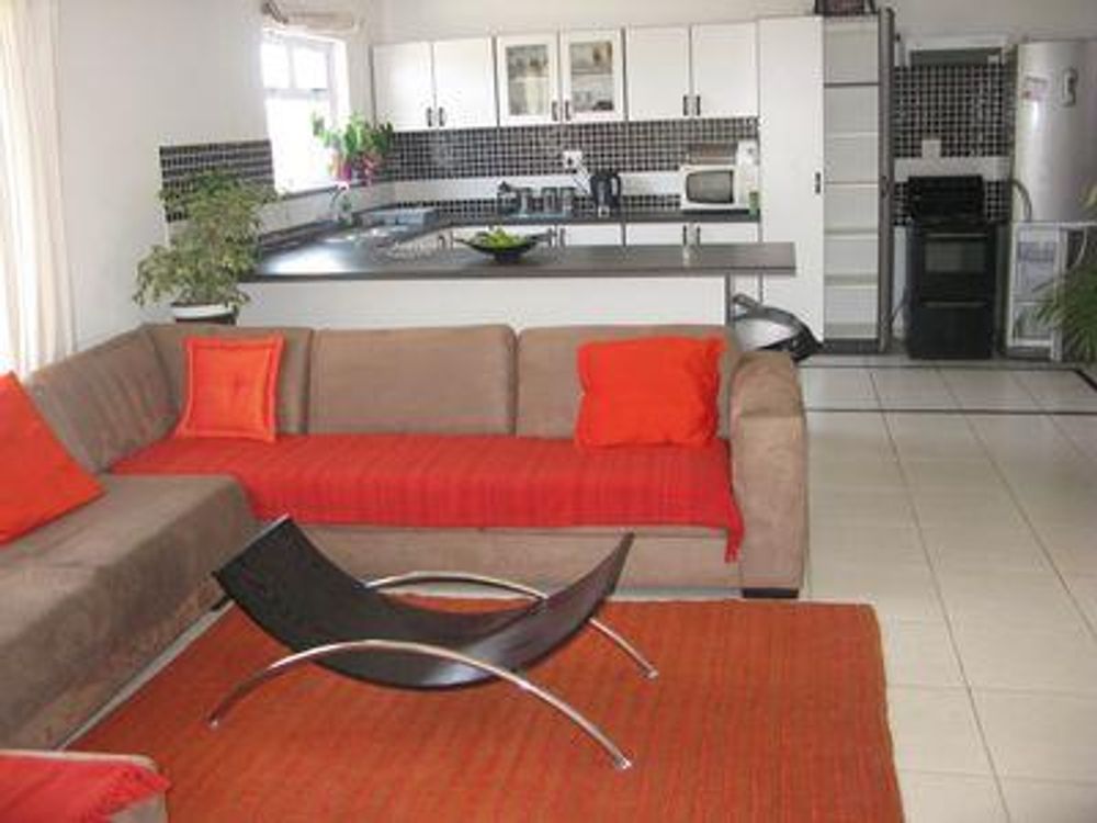 Flat: open plan kitchen and living area
