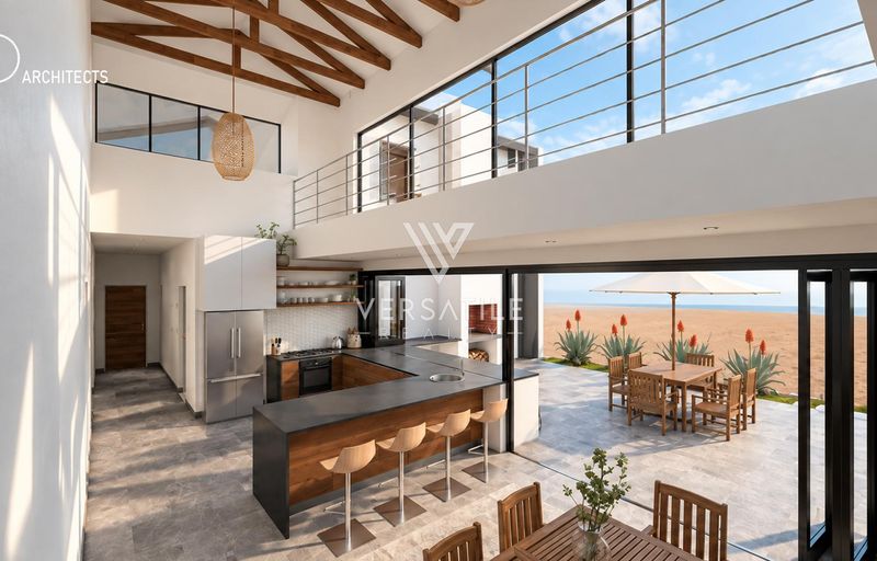 Contemporary Home Within Walking Distance of the Beach