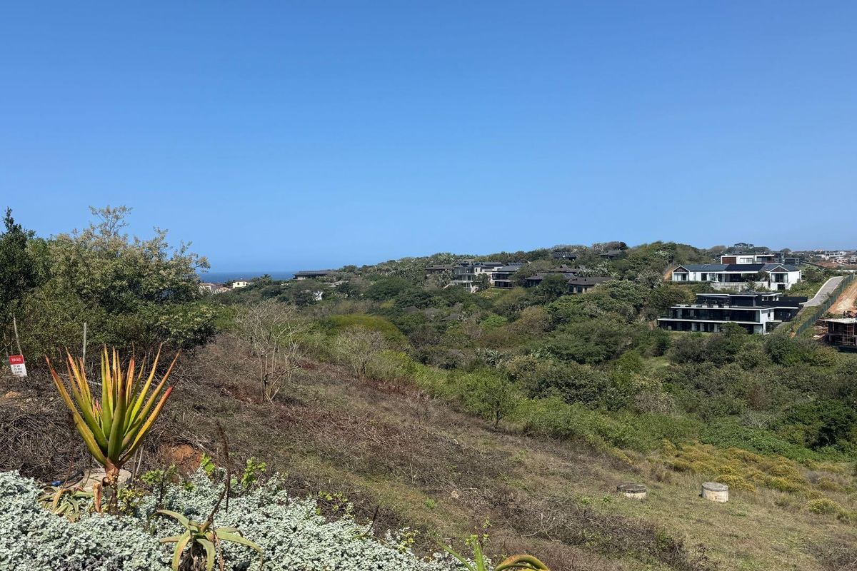 A scenic elevated view overlooking a natural landscape with coastal vegetation and surrounding residential developments in the distance.