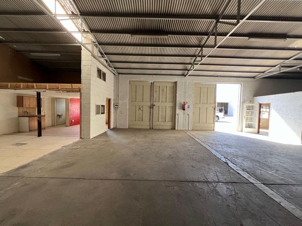 Inside view of the double doors and  office 2 on the left