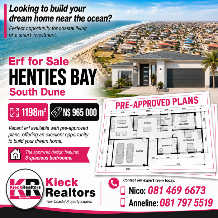 Property #2556314, Vacant Land Residential For Sale in Henties Bay Central
