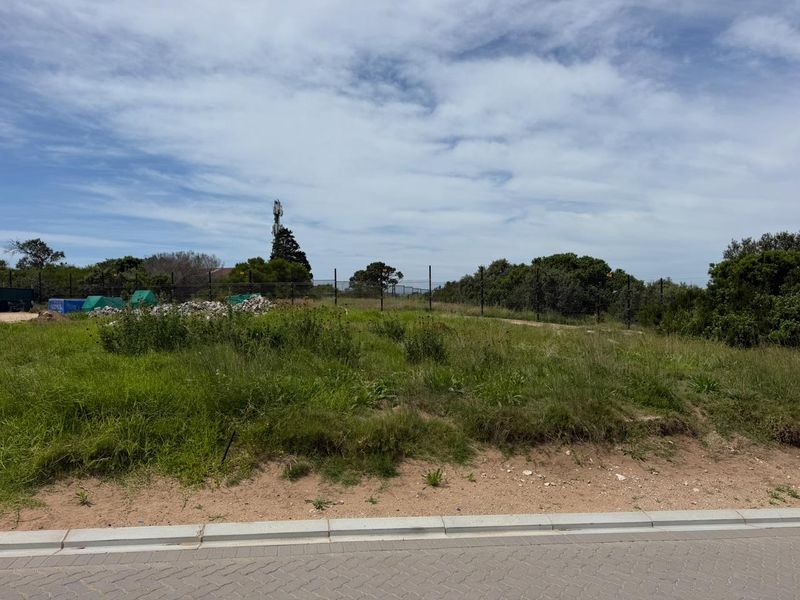 A vacant residential plot featuring natural grass cover, perimeter fencing, and direct access to a paved street curb.