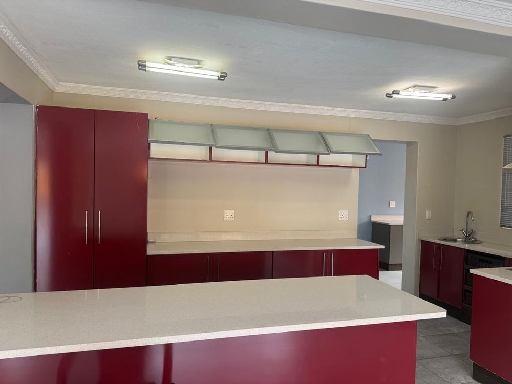 Open plan kitchen area 
