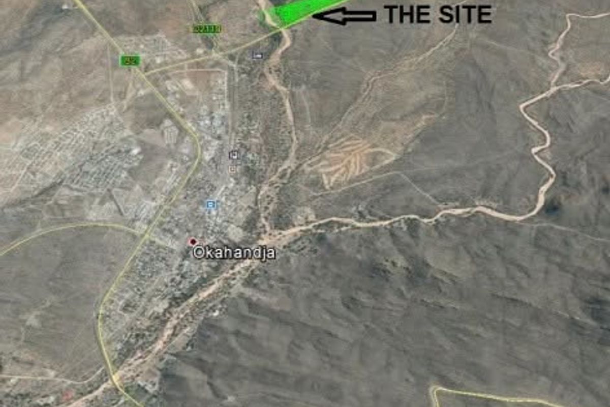An aerial satellite view showing the location of the vacant residential land site relative to the surrounding area and local infrastructure.