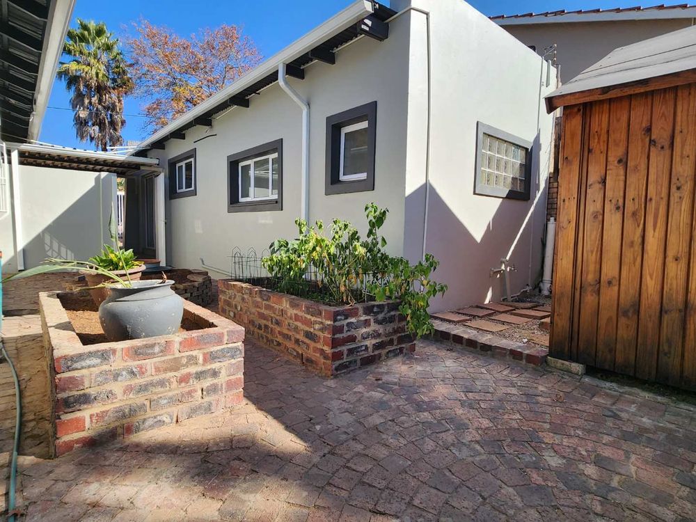 View to herb garden and flatlet from patio