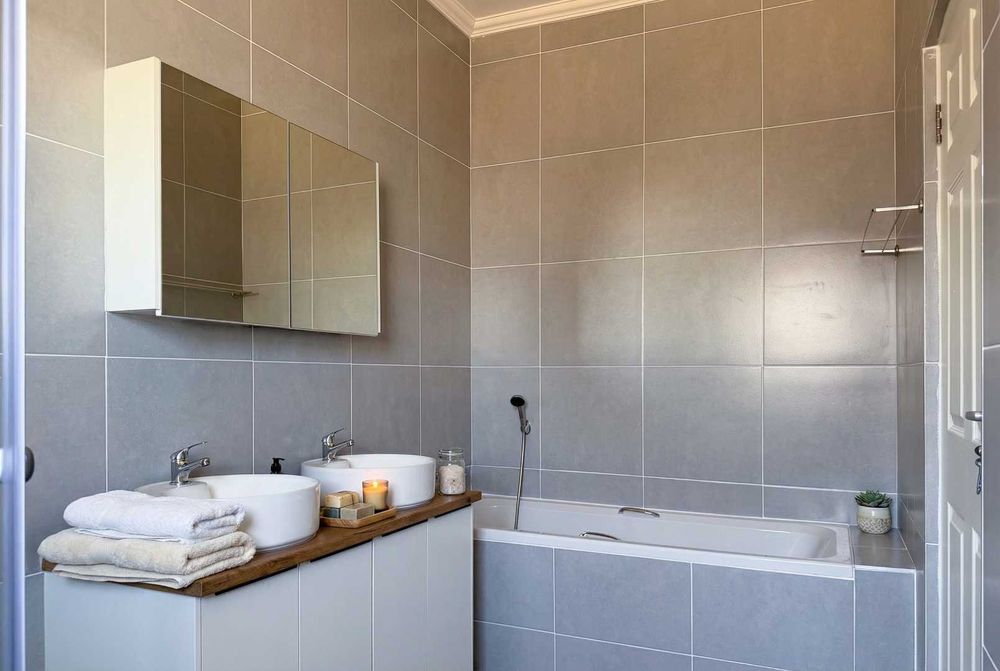 Ensuite bathroom with bath & shower for your convenience.