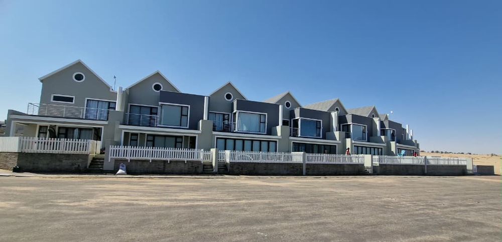 The complex is beach front.