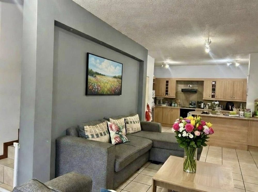 Lounge and open-plan kitchen