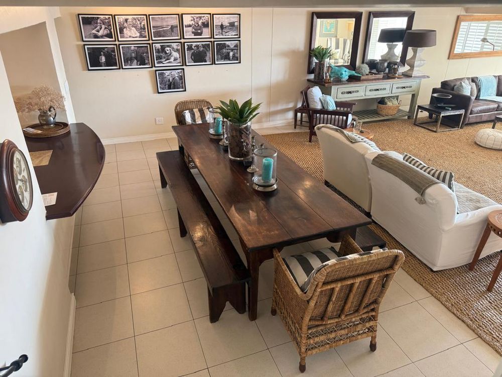 open plan dining area and living room 