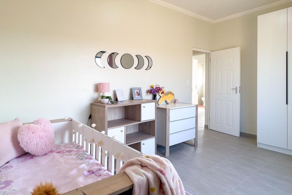 All bedrooms with built-in cupboards.