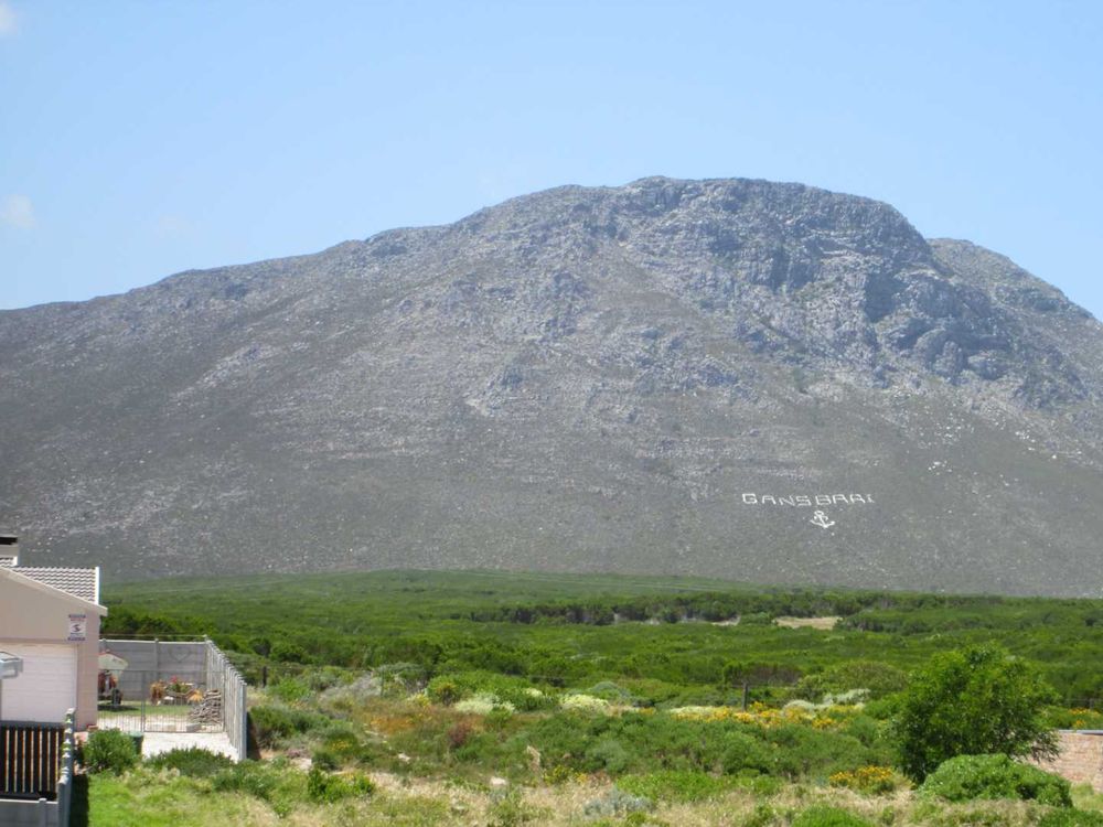 Mountain at our back.