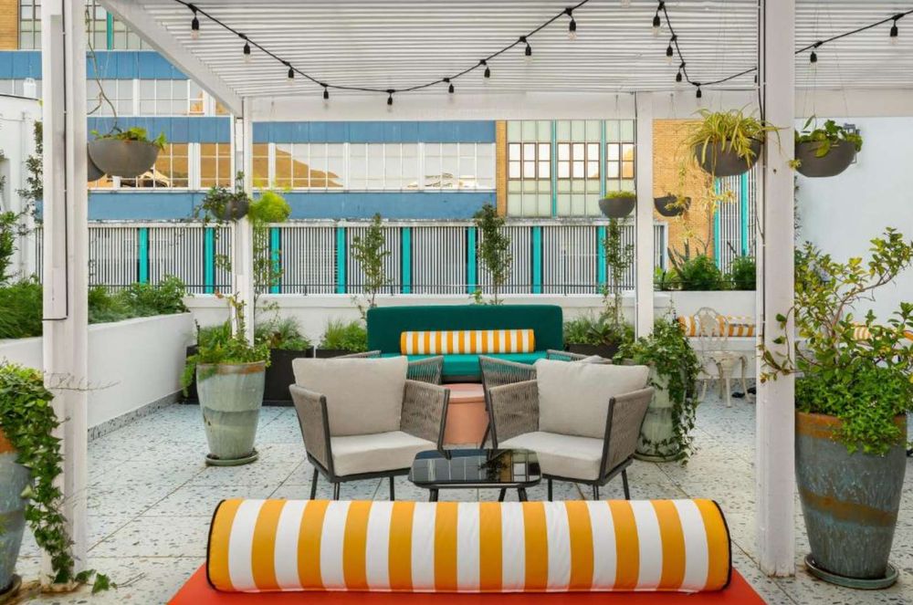 Rooftop communal area